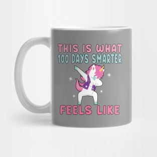 Dabbing Unicorn 100 Days Smarter Student Kids. Mug